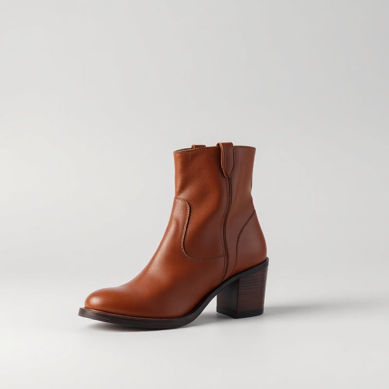 Bota Cuero Tobillera